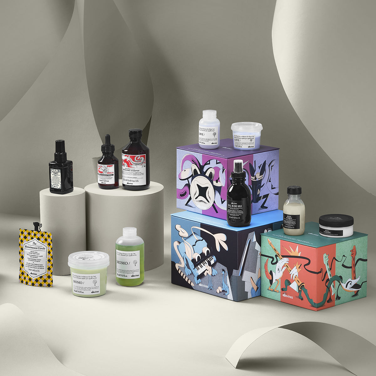 Davines Flute Set - The perfect extraordinary beauty set for amazing shine and beauty to the hair.