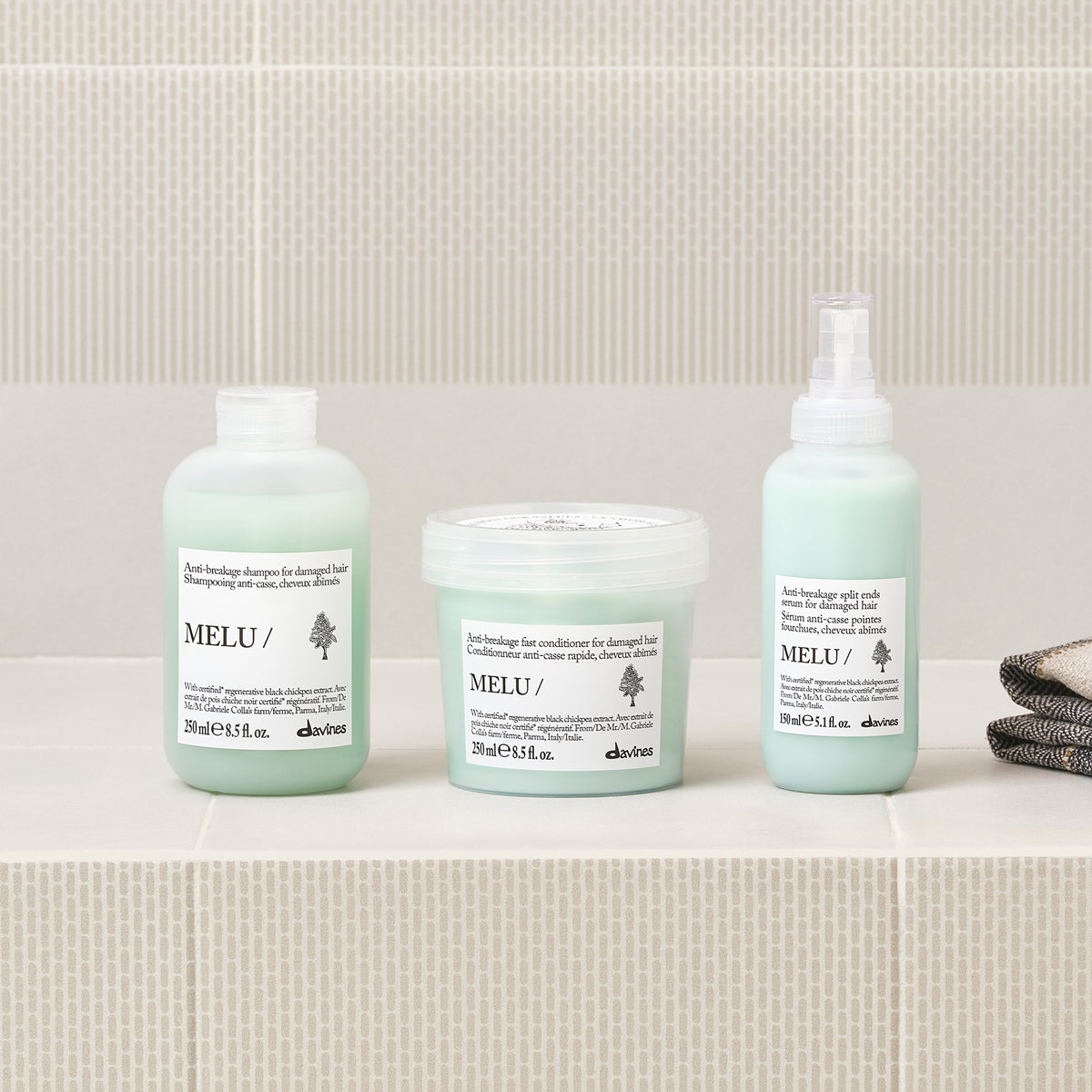 Davines MELU Conditioner - Anti-breakage fast conditioner for damaged hair