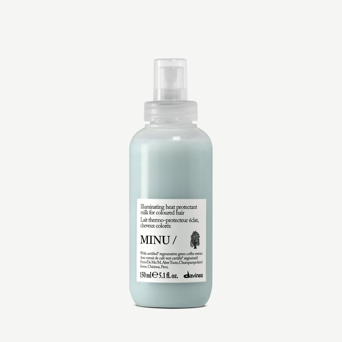 Davines MINU Milk - Illuminating heat protectant milk for colored hair