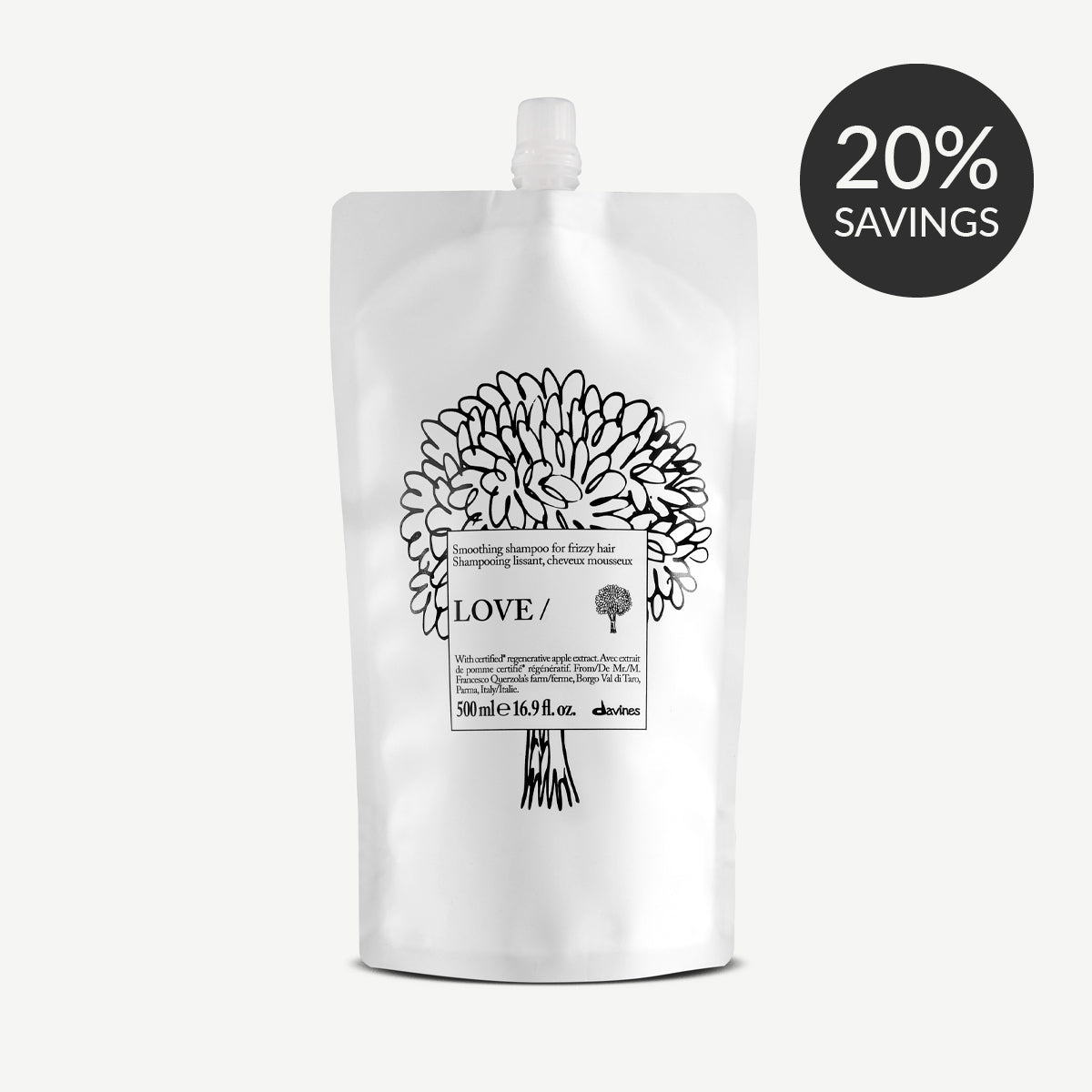 LOVE SMOOTHING Shampoo Refill 1 1 kitDavines