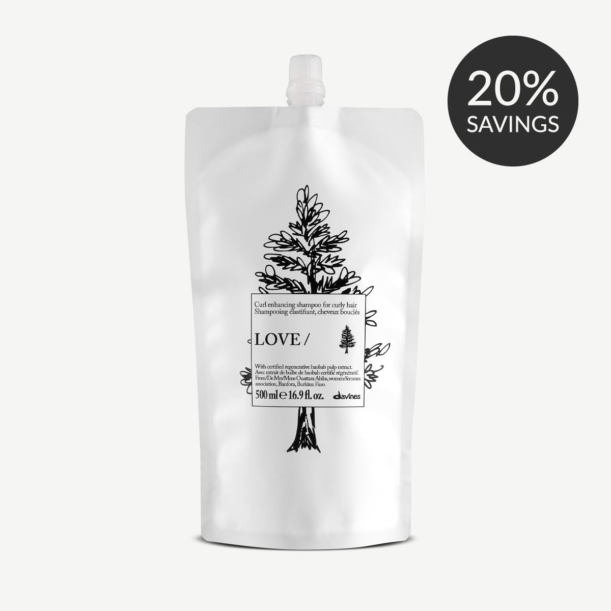 Davines LOVE CURL Shampoo Refill - Curl-enhancing shampoo for curly hair