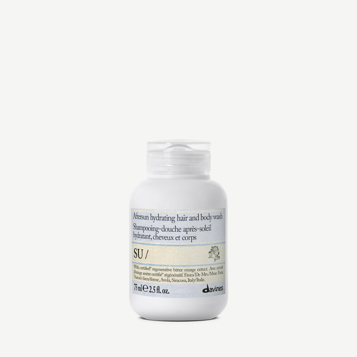Davines SU Hair & Body Wash - Aftersun hydrating hair and body wash