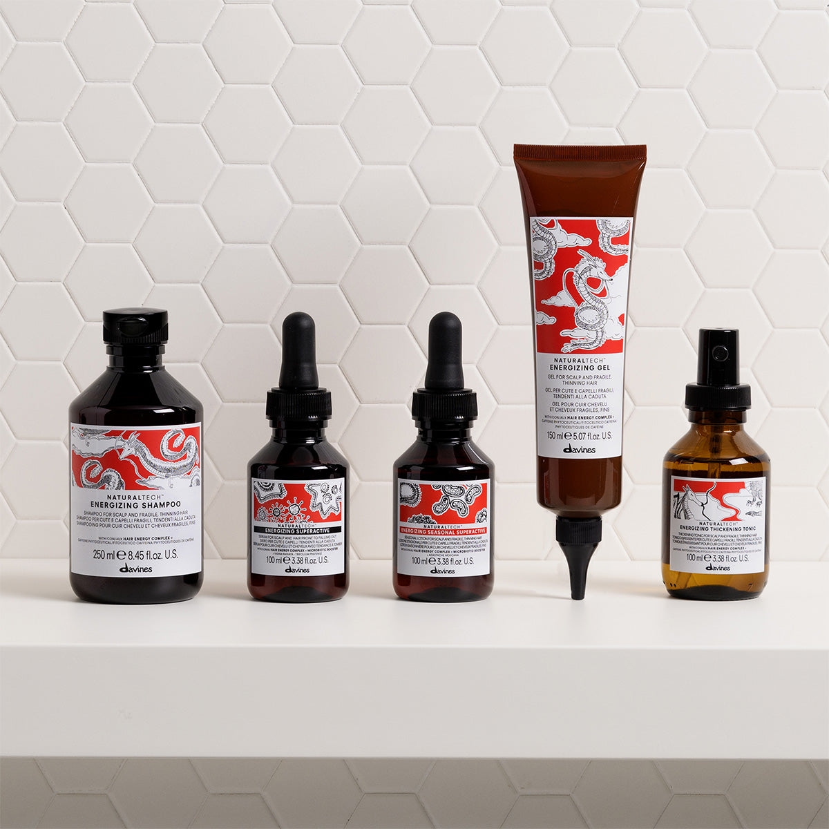 Davines ENERGIZING Shampoo - Revitalizing mild shampoo for fragile scalp and hair prone to falling out