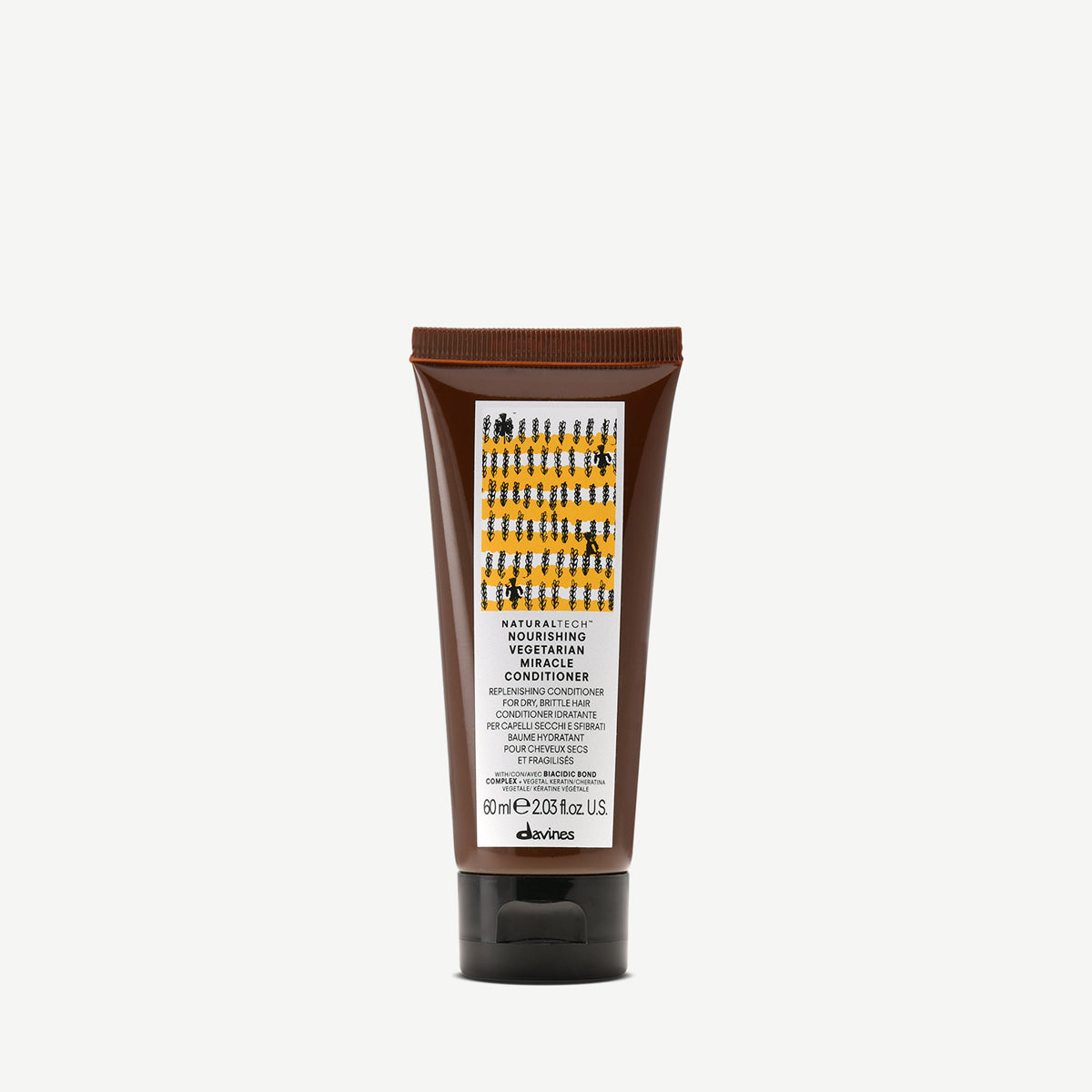 Davines NOURISHING Vegetarian Miracle Conditioner - Moisturizing balm for dry and brittle hair