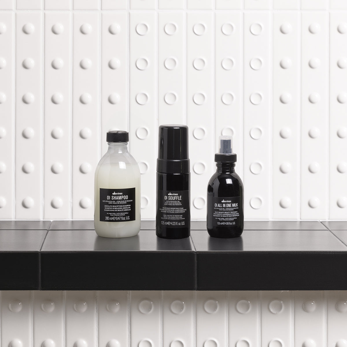 Davines OI Soufflé - Leave-in liquid-to-foam mousse for radiant shine and full-bodied