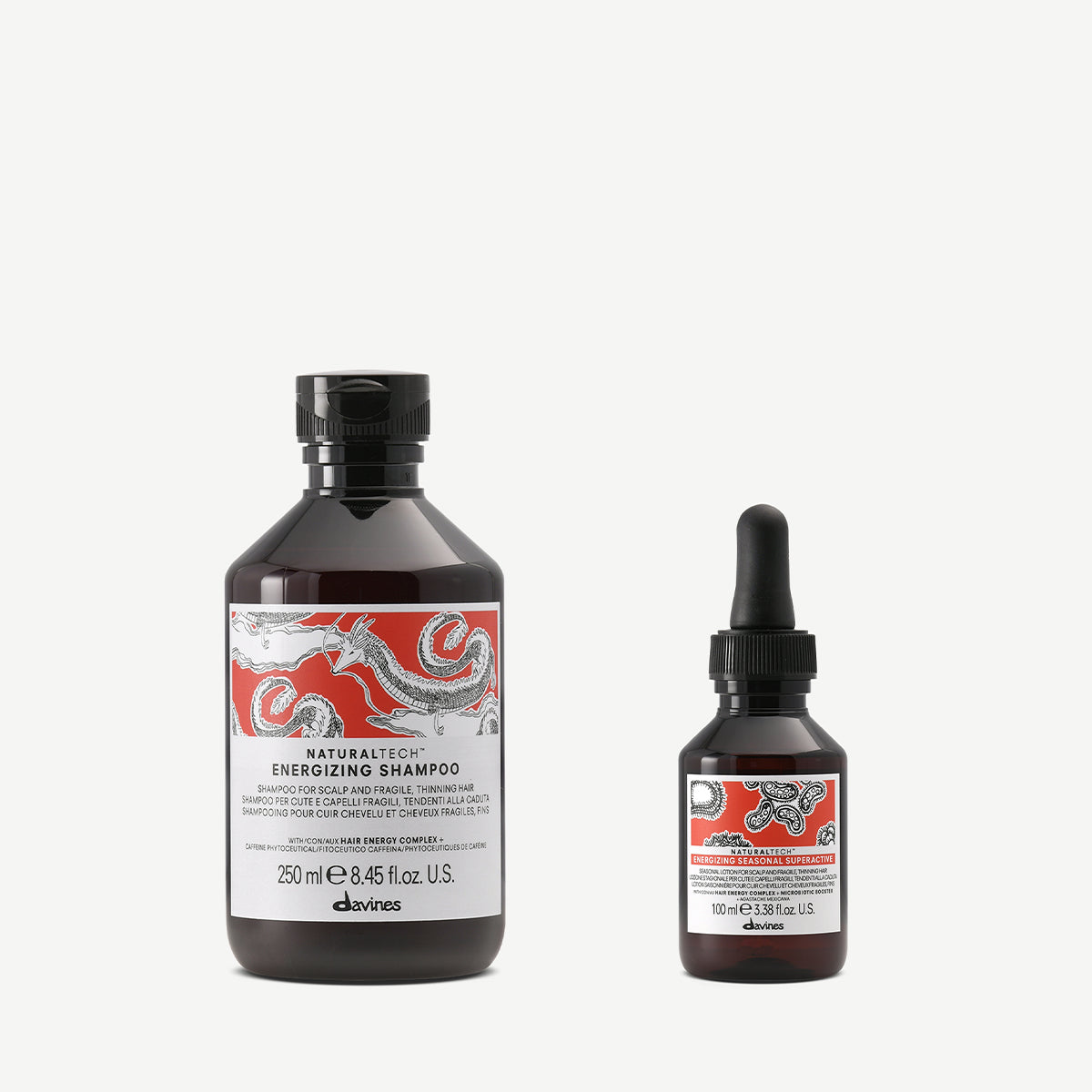 Davines Seasonal Strengthening Set - Seasonal stimulating treatment for fragile hair