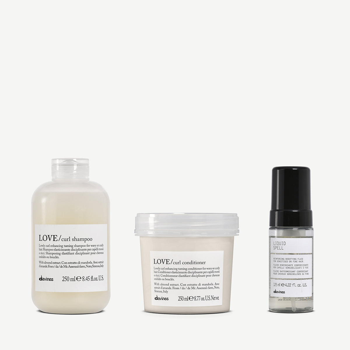 Love Curl Duo + Liquid Spell 1 Davines