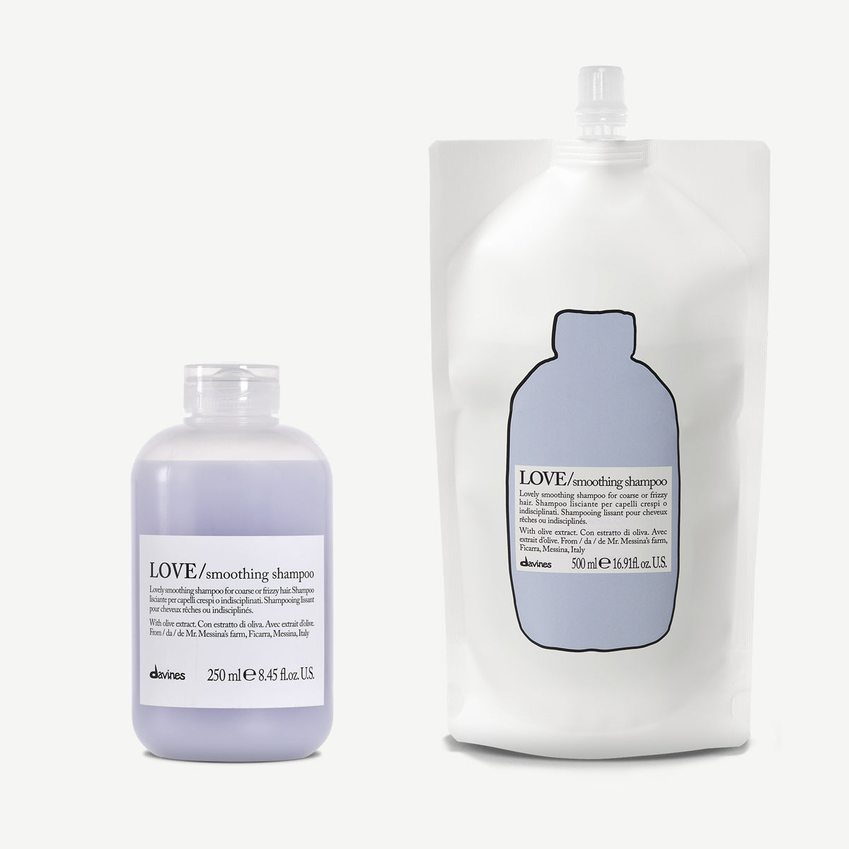 LOVE Smoothing Shampoo Refill Duo 1 1 kitDavines