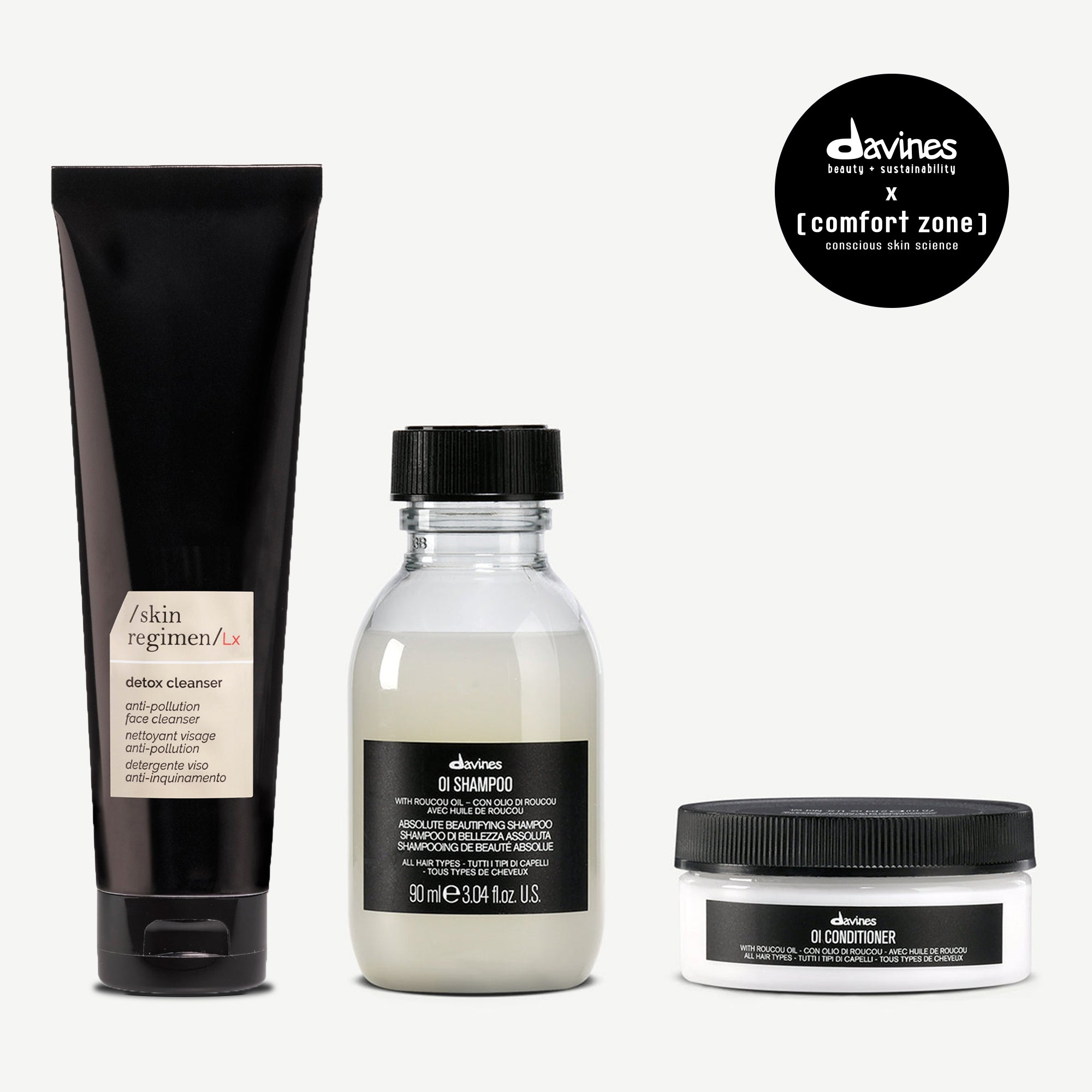 Davines x Skin Regimen Lx Set Hair and Skincare Bundle 1 kit Davines