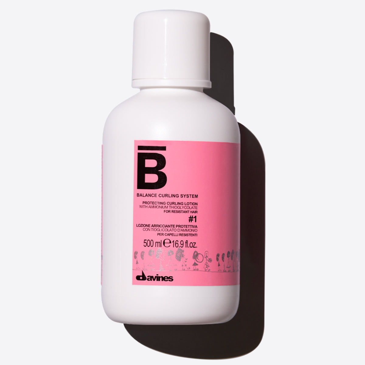 Protecting Curling Lotion 1 Curling conditioning and protective lotion for resistant or normal hair 500 ml / 16,91 fl.oz. Davines