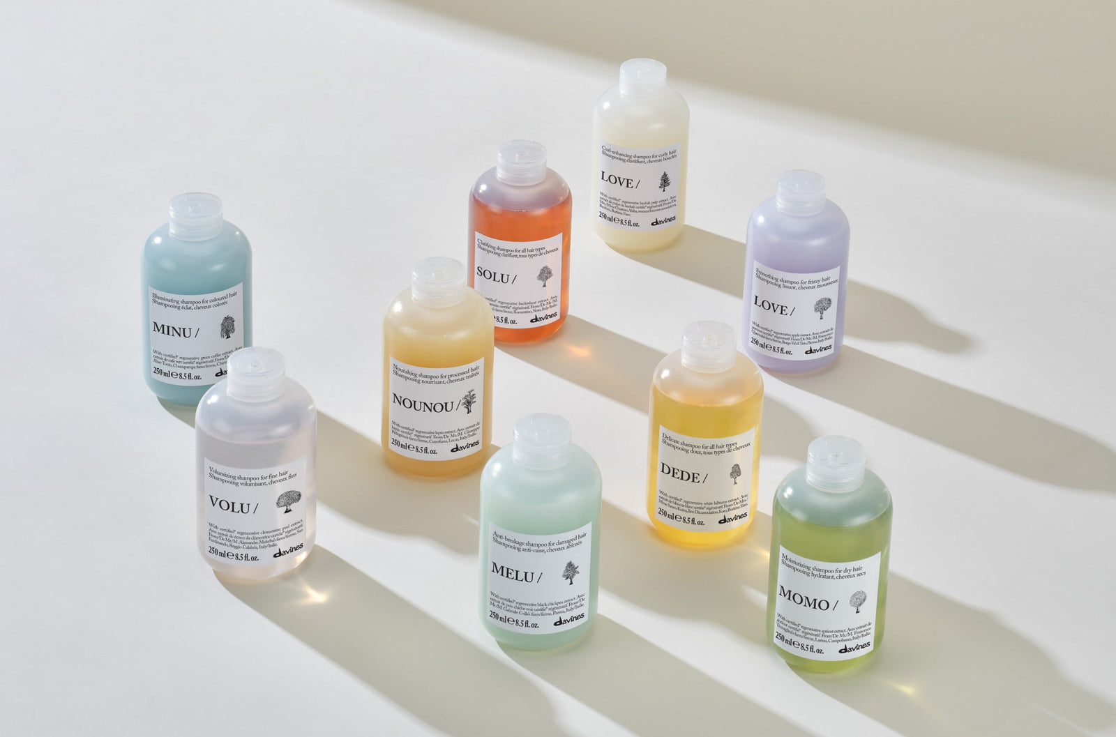 Davines Essential Haircare shampoos