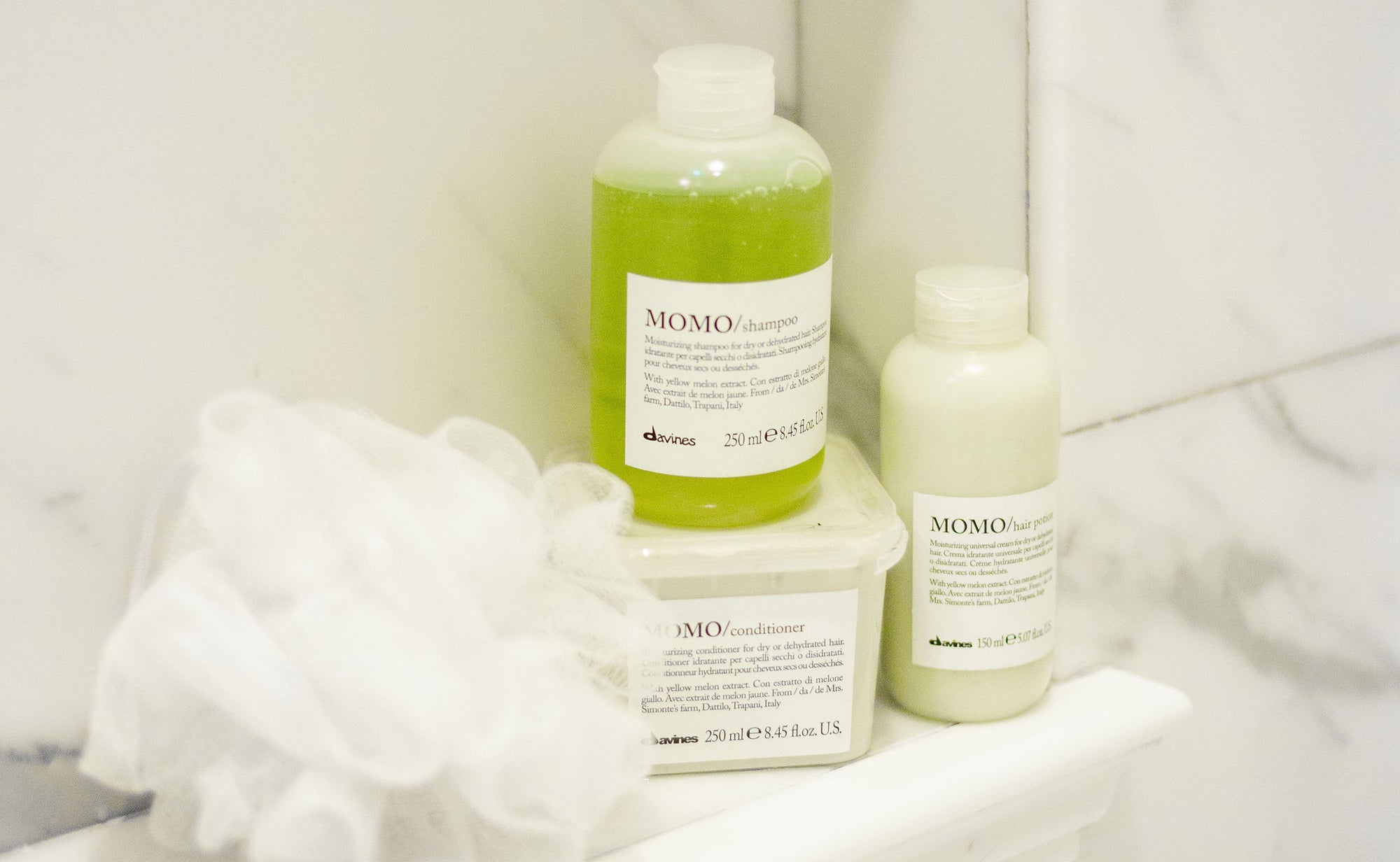 Davines MOMO shampoo moisturizing products