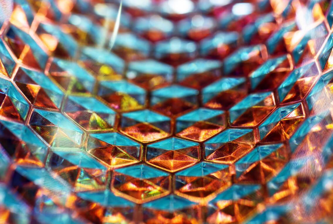 image of a colorful scales pattern