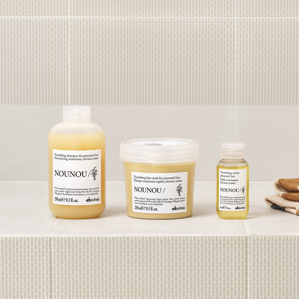 
Davines NOUNOU Mask - Nourishing fast mask for processed hair