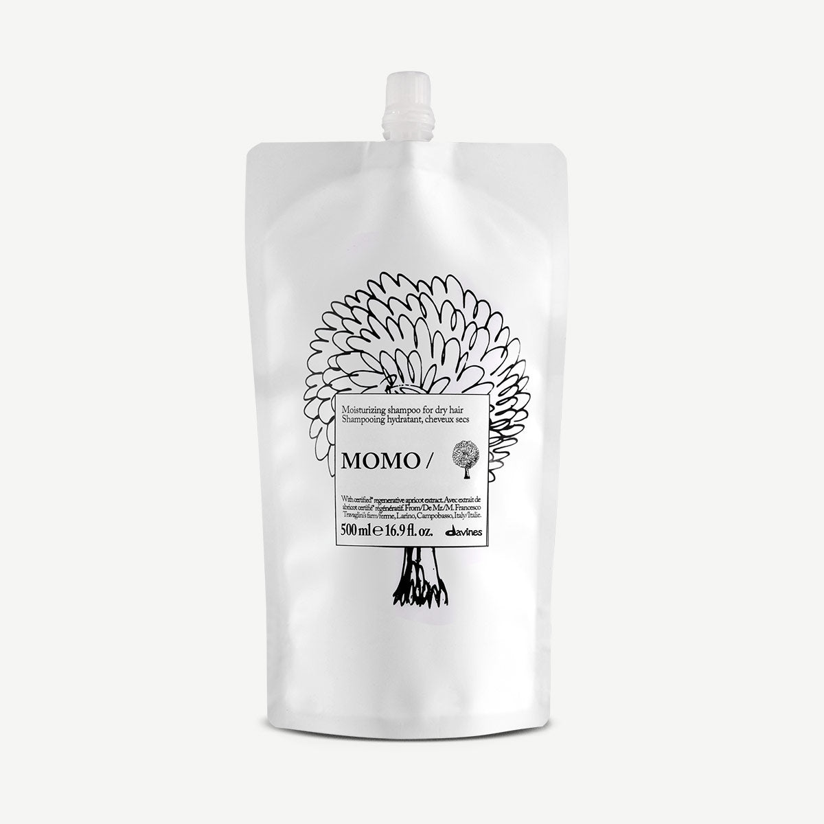 
Davines MOMO Shampoo - Moisturizing shampoo for dry hair