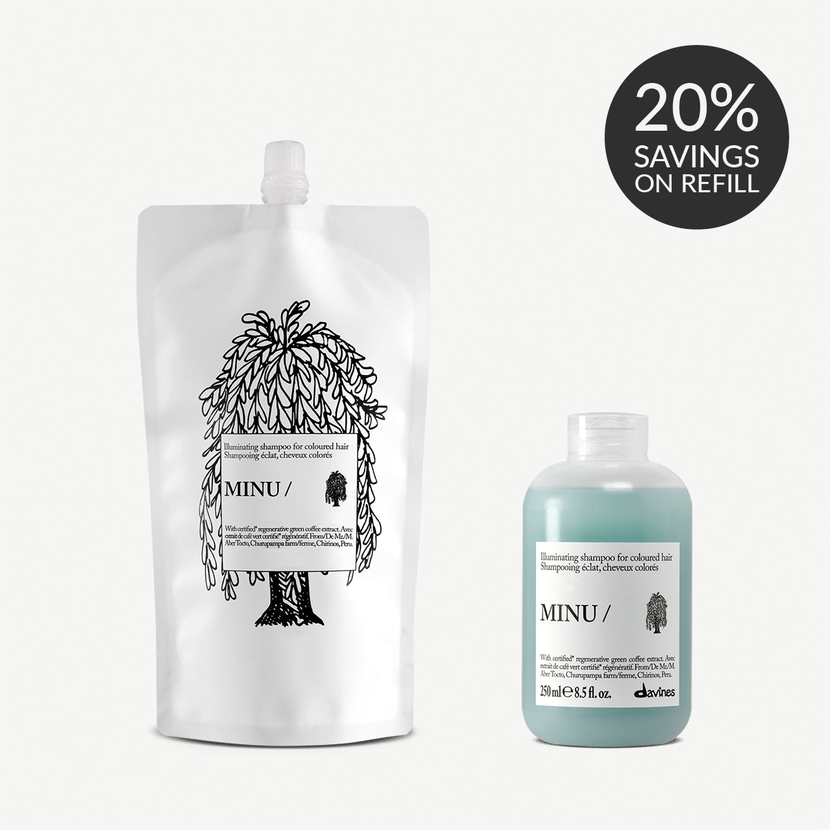MINU Shampoo Refill Duo 1  1 kitDavines
