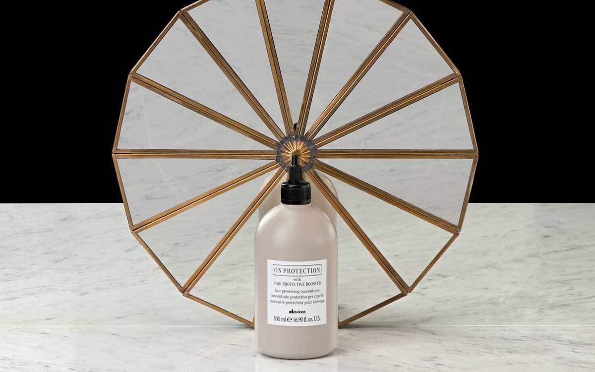 image of a hair product in front of a circle fan