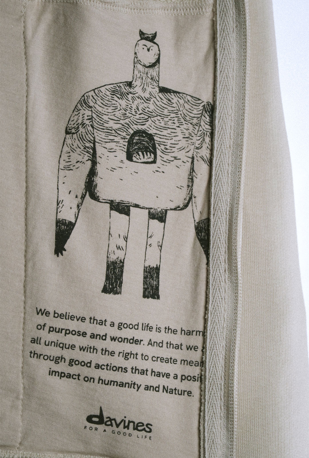 
Davines Regenerative Organic Cotton Hoodie - Crafted from Regenerative Organic Certified Cotton and grown by indigenous farmers in Odisha, India, this represents a commitment to soil health, biodiversity, and the communities who cultivate it.
Effortlessly refined, this hoodie pairs everyday comfort with quiet, purposeful detail: a subtle logo accent on the upper sleeve and a discreet inner pocket for life's essentials.    
Care Instructions:Machine wash cold, gentle cycle, with like colors. No bleach. Tumble dry low and remove promptly, or hang dry. Iron on reverse, low heat. Do not dry clean.