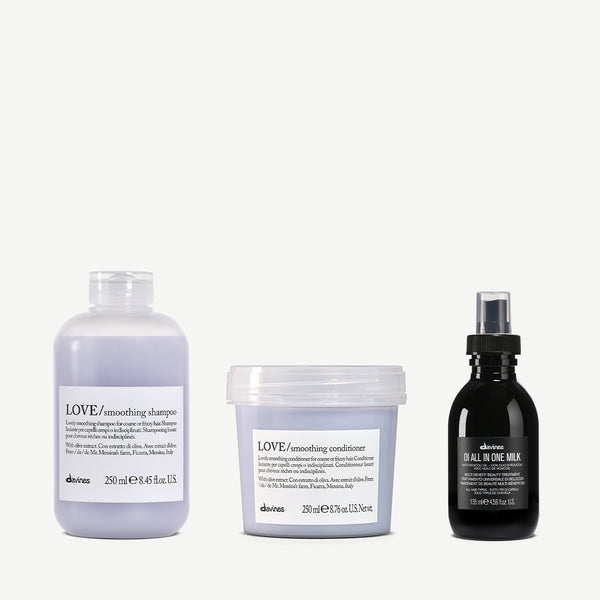 Davines LOVE Smoothing Shampoo 8.45fl oz and Conditioner hot 8.76 oz